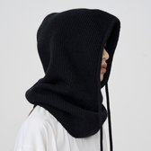 Colsjaal voor heren, colsjaal voor heren, sjaal voor dames en heren, skihalswarmer, motorfiets, halsdoek, heren, wintersjaal, kerstcadeaus voor mannen, fleece skisjaal, zwart, Universelle Größe