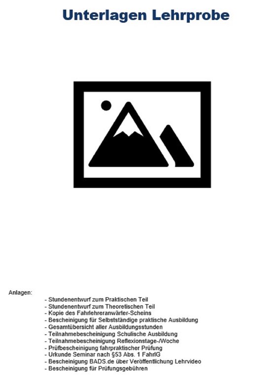 Lehrprobe Fahrlehrer - cover