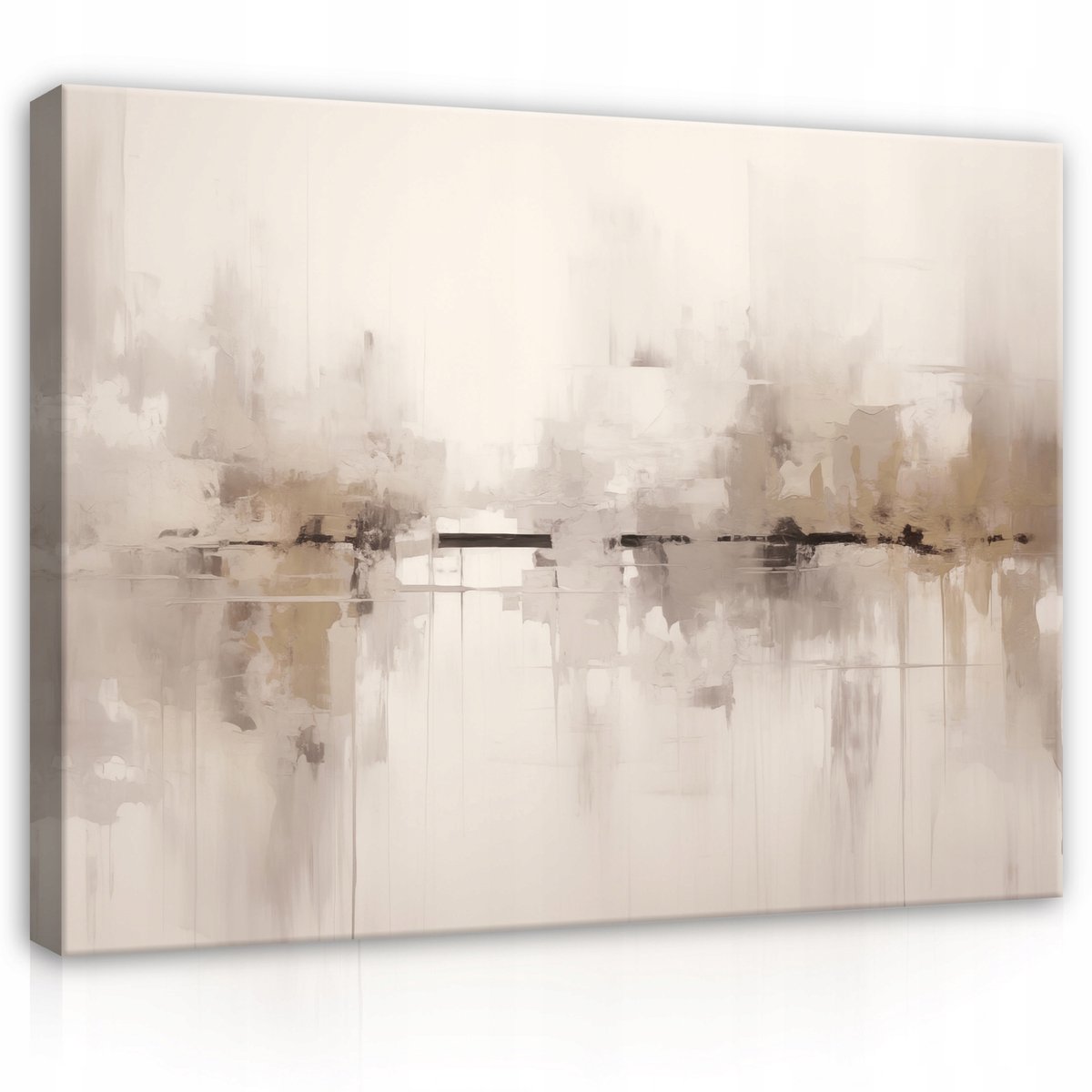 WALLARENA Canvas schilderij - 40x30 cm - moderne abstracte kunst voor slaapkamer en woonkamer multikleurig