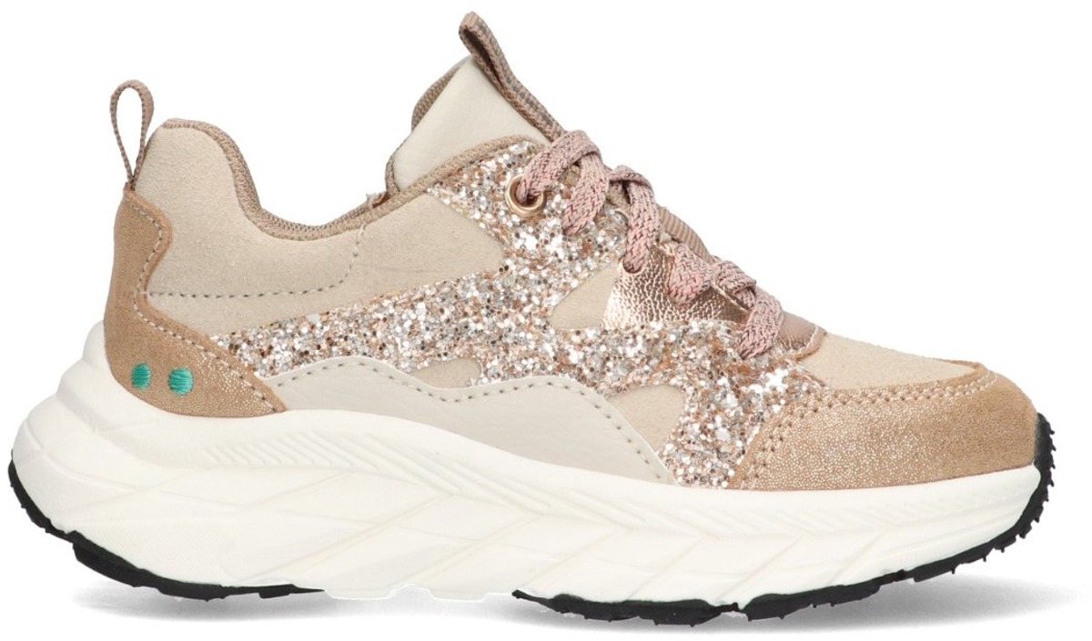 BunniesJR 225843-974 Meisjes Lage Sneakers Roze Leer Veters