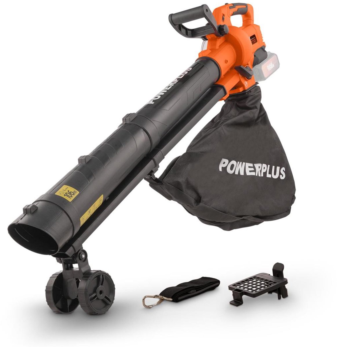 Powerplus Dual Power POWDPG75270 Bladblazer - Bladzuiger en -versnipperaar - Brushless - Blazen - Zuigen - Versnipperen - Excl. accu en lader - Incl. opvangzak 45L