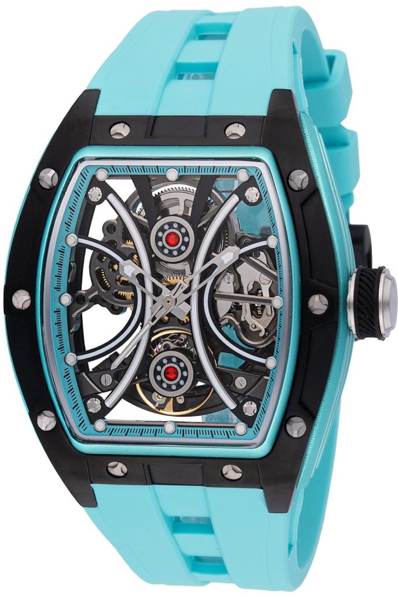 Invicta S1 Rally 49019 Heren Horloge - Waterdicht - Analoog - Automatisch Uurwerk - Roestvrij Staal met zwarte Wijzerplaat - 44mm