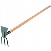 KADAX Hak met metalen kop, tuinhak met steel van hout, trekhaak voor het verwijderen