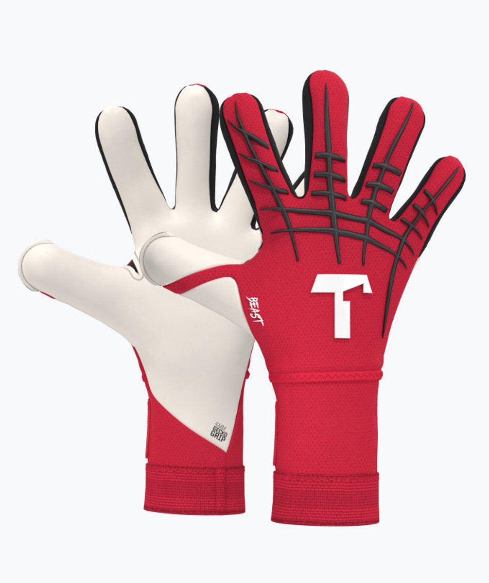 T1TAN Red Beast 3.0 Keepershandschoenen volwassenen & jongeren - met vingerbescherming - Maat 6