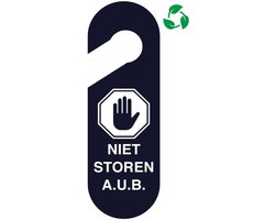 Niet storen aub deurhanger - Forex Re materiaal | 30 x 10 cm