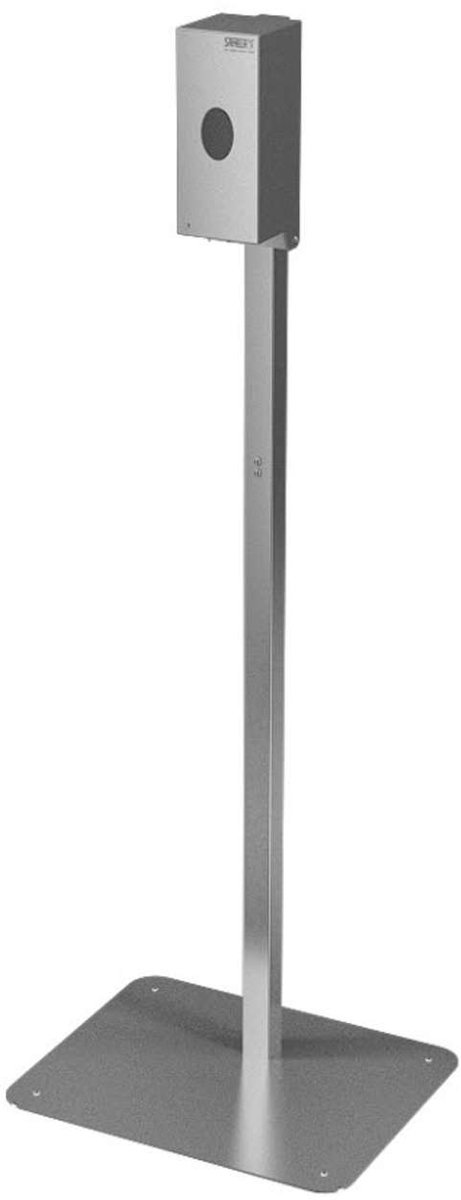 Sanela RVS zeepdispensers - Contactloze desinfectie- en zeepdispenser met standaard, inhoud 850 ml, RVS mat SLZN 71ESB