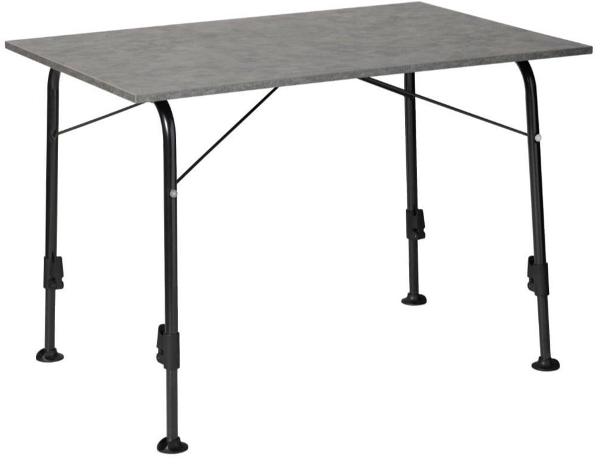 Dukdalf Majestic 1 Elegant - Campingtafel - Sevelit blad 80x60 cm - Zwart stalen onderstel - Verstelbare poten