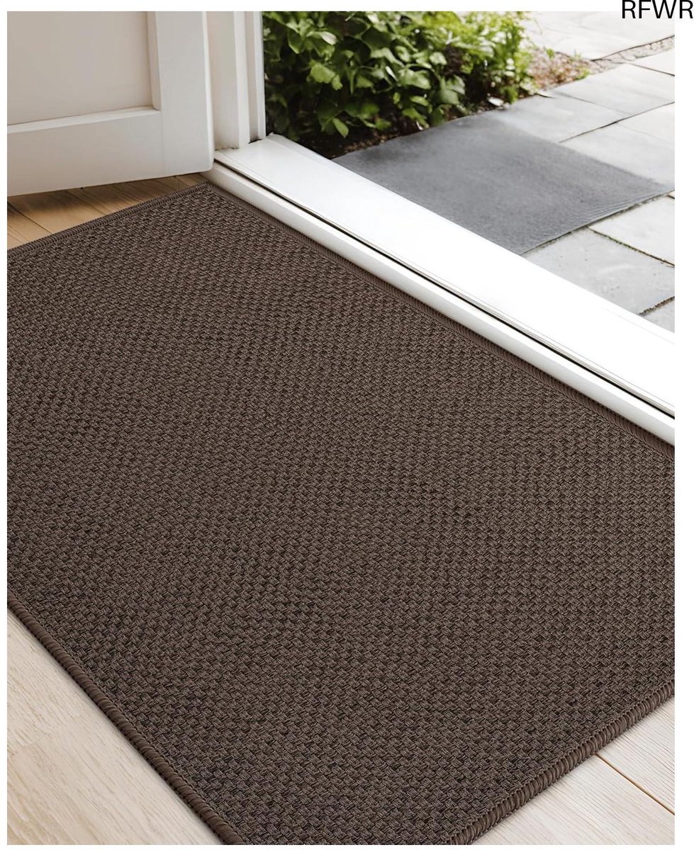 RFWR Antislip Deurmat - Geweven Voordeurmat voor Binnen en Buiten, Machinewasbaar en Absorberend zie foto