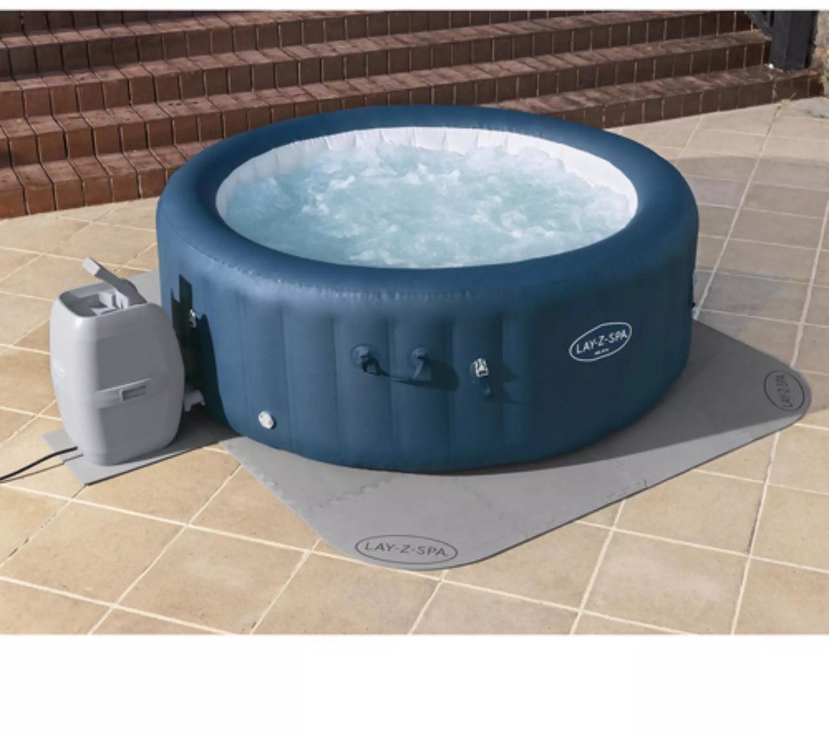 Lay-Z-Spa 60334 Zwembadbodem Beschermer Transparant 196x196cm