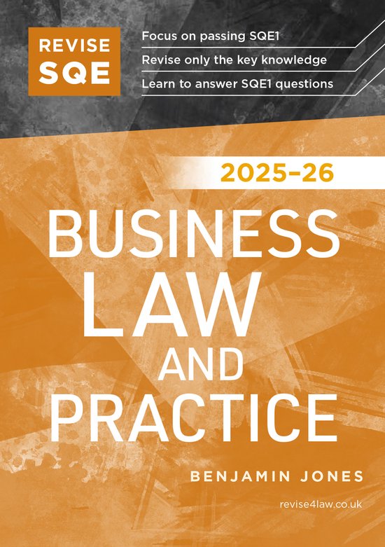 Revise SQE Business Law and Practice 2025/26 - cover