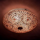 Plafondlamp mozaïek paars - 38 cm. - Turks design.