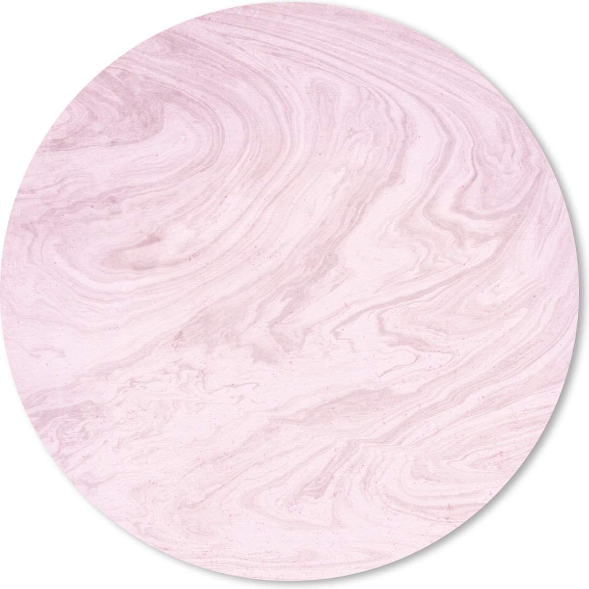 Muismat rond 30x30 cm - Mousepad Marmer - Roze - Patronen - Ronde muismatten