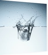 IJs in water - Foto op Dibond - 80 x 80 cm