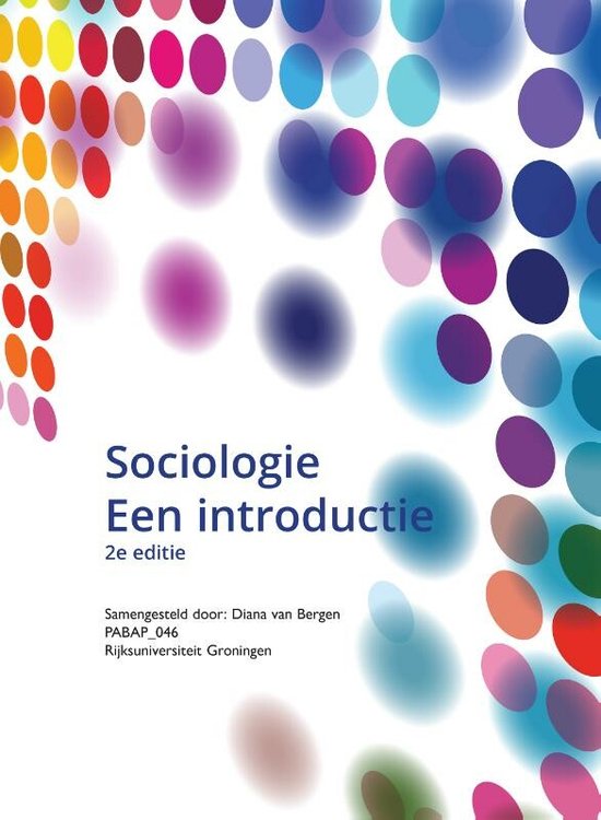 Boek cover Sociologie, een introductie, 2e custom editie van Diana van Bergen (Paperback)