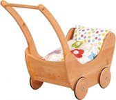 poppenwagen met kussens 68 x 28 cm blank