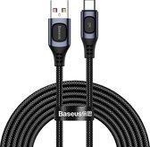 Baseus 2m USB-C Flash, QC 3.0, Geschikt voor Huawei SCP, Samsung AFC, 5A, (grijs) CATSS-B0G