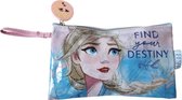 toilettas/etui Frozen 24 x 14 cm PVC/polyester roze