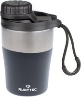 RUBYTEC Shira Hotshot - Tasse à café / Tasse à thé Iso - 200 ml - Noir (Noir)