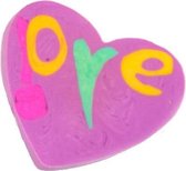gum Hartje meisjes 3,5 cm rubber roze/paars