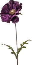 Kunstbloem Poppy 68 cm paars