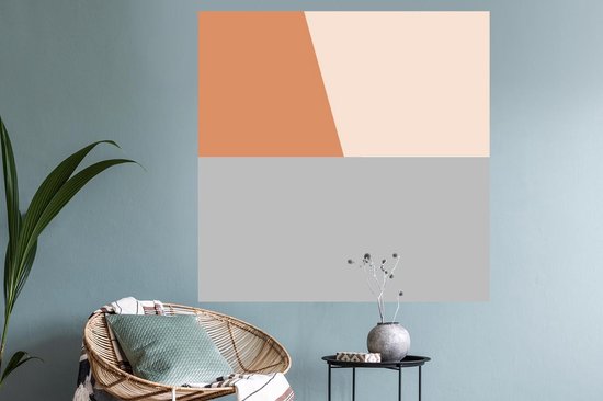 Stickers muraux - Film autocollant - Été - Plante - Abstrait - 120x120 cm - Film adhésif - Stickers muraux Chambre d'enfant - Papier peint autocollant XXL