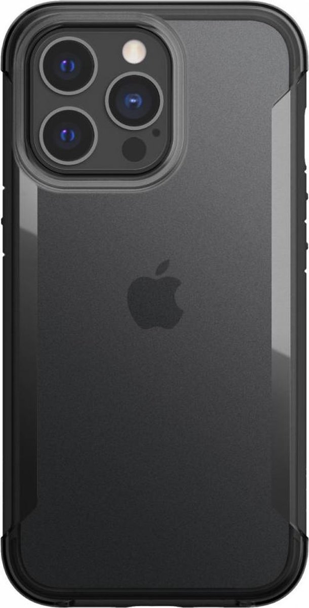 Raptic Terrain Transparant/Zwart Hoesje Geschikt voor Apple iPhone 13 Pro