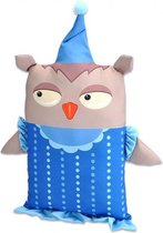 kussen Pillowkins uil junior 38 x 22 cm katoen