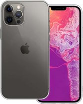 Hoes Geschikt voor iPhone 13 Pro Hoesje Siliconen Back Cover Case - Hoesje Geschikt voor iPhone 13 Pro Hoes Cover Hoesje - Transparant.