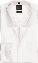 OLYMP Level 5 body fit overhemd - wit twill - Strijkvriendelijk - Boordmaat: 42