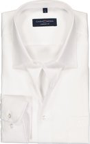CASA MODA comfort fit overhemd - wit - Strijkvrij - Boordmaat: 48