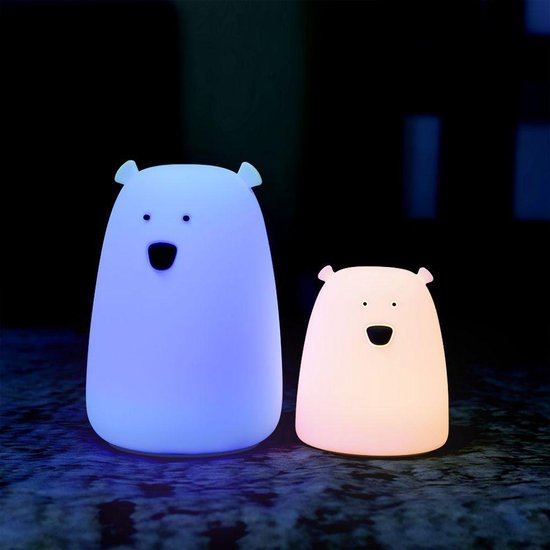 MyKelys - LED nachtlampje small - 7 kleuren - beer van MyKelys — afbeelding 3