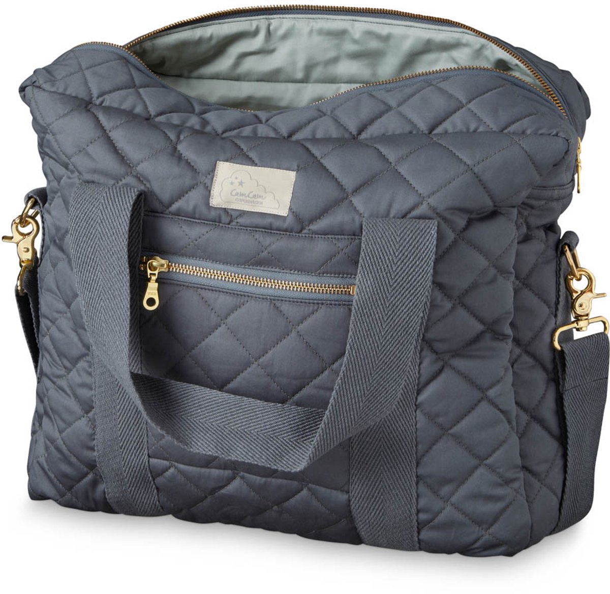 CamCam Copenhagen luiertas Charcoal extra ruime opening 16L