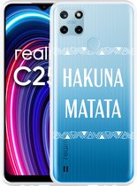Realme C25Y Hoesje Hakuna Matata white - Designed by Cazy