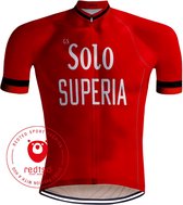 Retro Wielershirt Solo Superia Rood - REDTED (M)