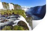 Sticker Muursticker Chutes d'Iguaçu - cascade d'Iguaçu au Brésil - 90x60 cm - film adhésif autocollant - sticker mural repositionnable