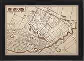 Decoratief Beeld - Houten Van Uithoorn - Hout - Bekroned - Bruin - 21 X 30 Cm