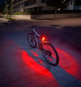 Fietsachterlicht met 360° zichtbaarheid - Oplaadbare fietslamp met lange brandduur - Bodem lamp - Fietsverlichting oplaadbaar - Rood licht