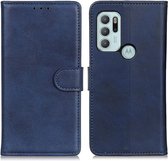 Luxe Book Case - Motorola Moto G60s Hoesje - Blauw