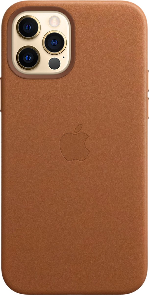 Apple - Leren hoesje - MagSafe - iPhone 12 (Pro) - Zadelbruin