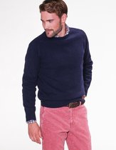 Steppin' Out Herfst/Winter 2021 Trui Lamswol Rneck Mannen - Regular Fit - Wol - Blauw (XL)
