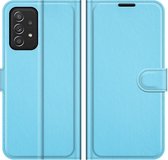 Cazy Samsung Galaxy A52 / A52s Hoesje - Portemonnee Book Case - TPU Kunstleer - Blauw