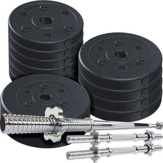 Gyronetics EZ Curl Halterset 30 kg Kunststof - 25 mm – Gorilla Sports