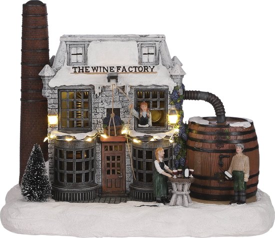 Luville - Wine factory battery operated - Kersthuisjes & Kerstdorpen