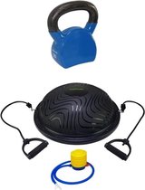 Tunturi - Fitness Set - Balanstrainer - Balance Trainer & Tunturi Kettlebell 12 kg - Blauw