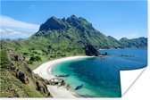 Uitzicht over Padar eiland Indonesie Poster 60x40 cm - Foto print op Poster (wanddecoratie)
