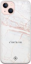 iPhone 13 hoesje siliconen - C'est la vie | Apple iPhone 13 case | TPU backcover transparant