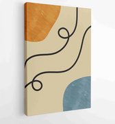 Abstracte muurkunst vector achtergrond collectie 4 - Moderne schilderijen – Verticaal – 1928943095 - 50*40 Vertical
