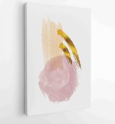 Luxe gouden abstracte kunst achtergrond. Wall arts vector 1 - Moderne schilderijen – Verticaal – 1899794968 - 40-30 Vertical
