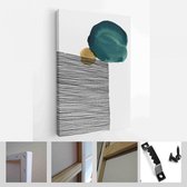 Onlinecanvas - Schilderij - Creatieve Minimalistische Handgeschilderde Illustraties Wanddecoratie. Briefkaart Brochure Cover Design Art Verticaal - Multicolor - 40 X 30 Cm