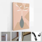 Abstract stilleven in pastelkleuren. Collectie hedendaagse kunst - Modern Art Canvas - Verticaal - 1636211467